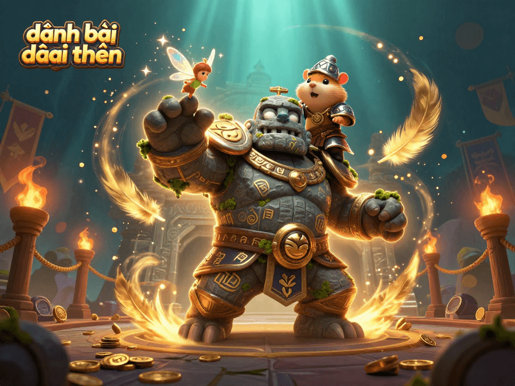 Experience the thrill of đánh bài đổi thưởng in a dynamic 3D fantasy gambling world.