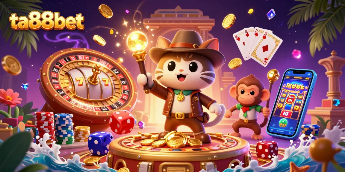 Experience thrilling gameplay at ta88bet with vibrant casino elements and dynamic characters.
