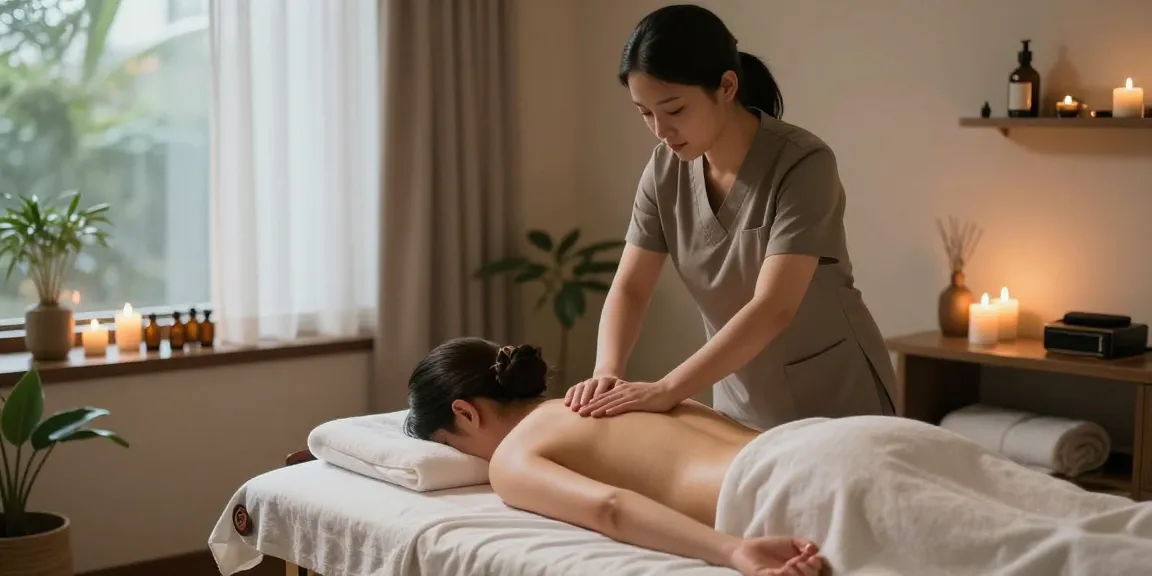 Experience 정왕동출장안마 with a relaxing massage session in a tranquil setting