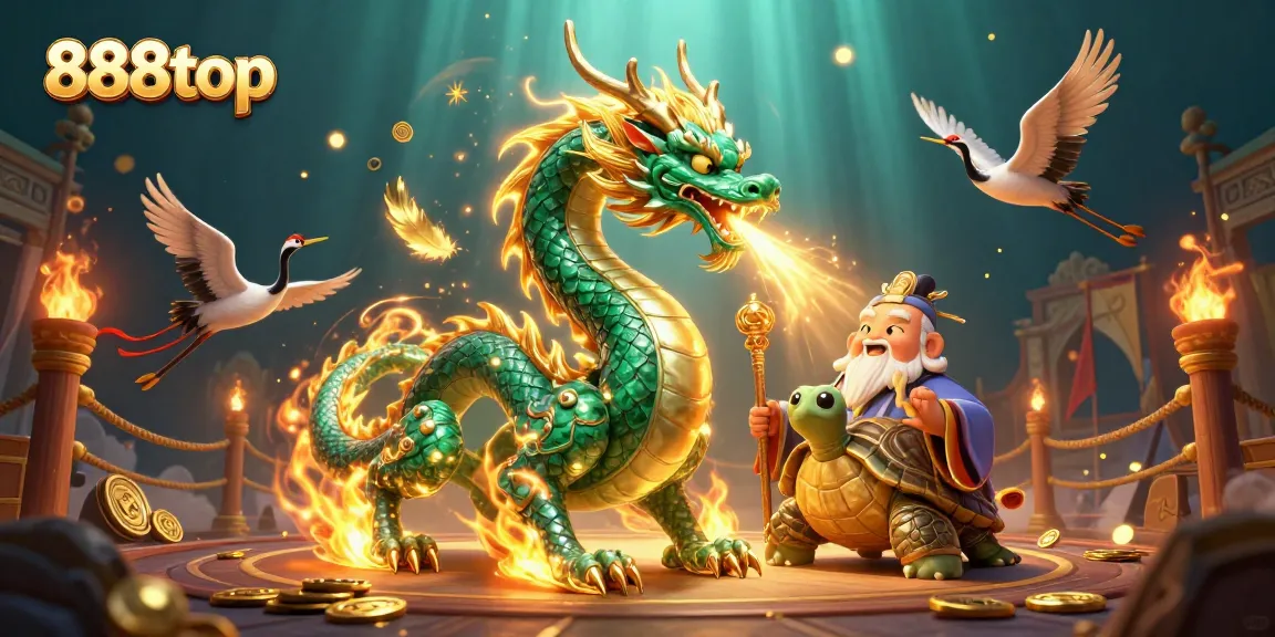 Engage with thrilling games at 888top featuring a jade dragon and lucky cranes.
