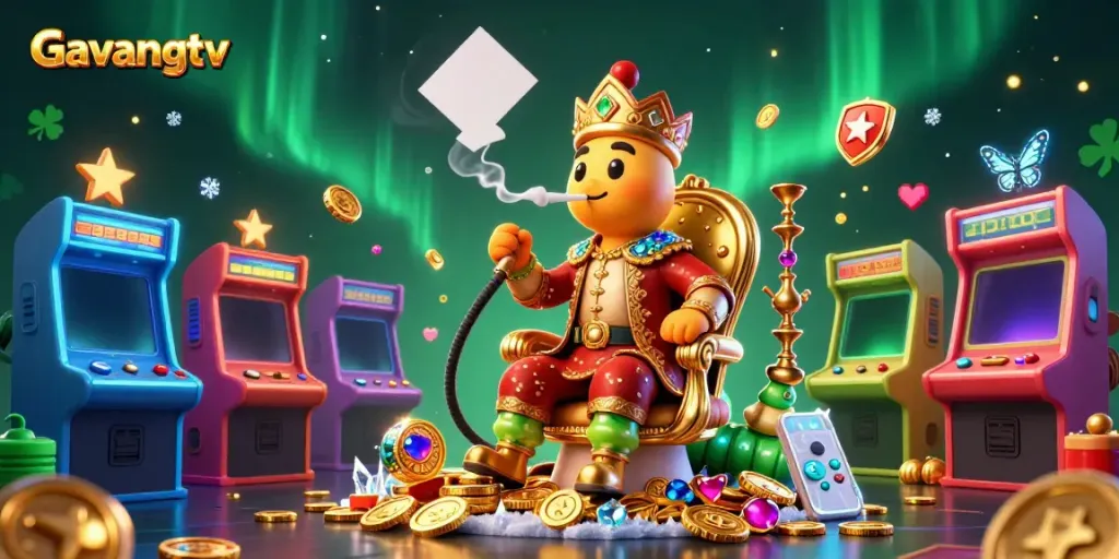 Experience exhilarating fun with Gavangtv's vibrant gaming world featuring the caterpillar hookah-master.