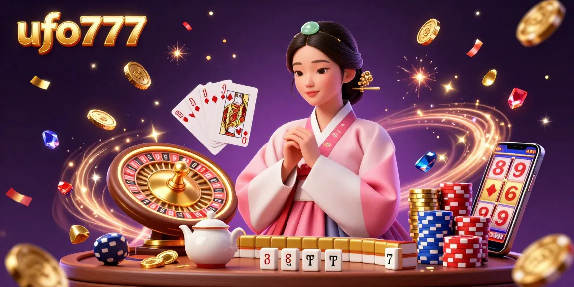Experience the thrill of gambling with ufo777 in this vibrant 3D casino scene filled with dynamic games and rich visuals.