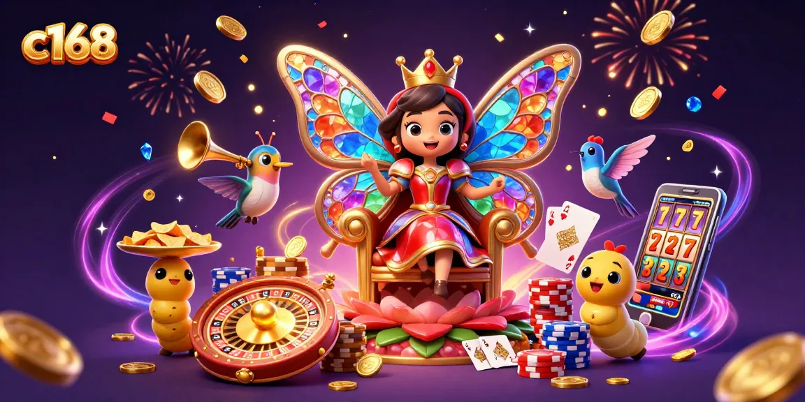 Experience thrilling gameplay at c168 with vibrant casino elements and enchanting characters.