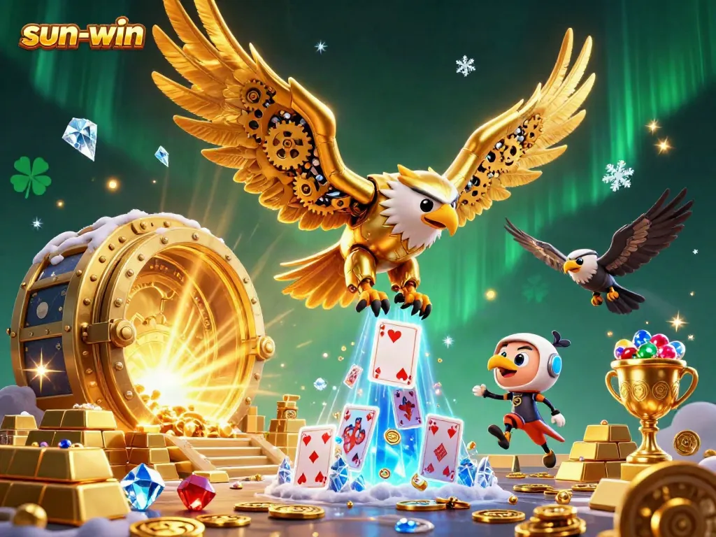 Experience the excitement of the sun-win online casino with eye-catching 3D illustrations.