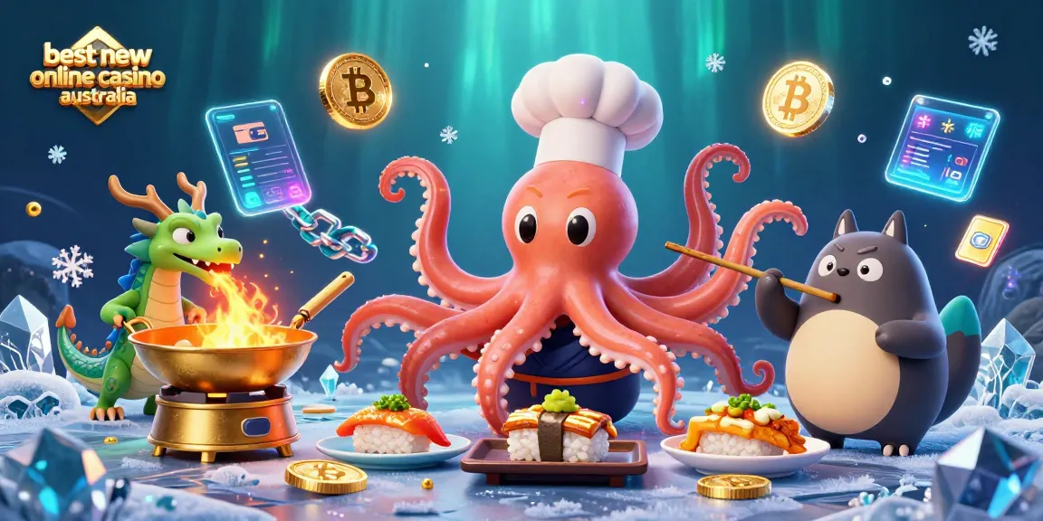 Experience the best new online casino Australia with vibrant characters and dazzling crypto elements.