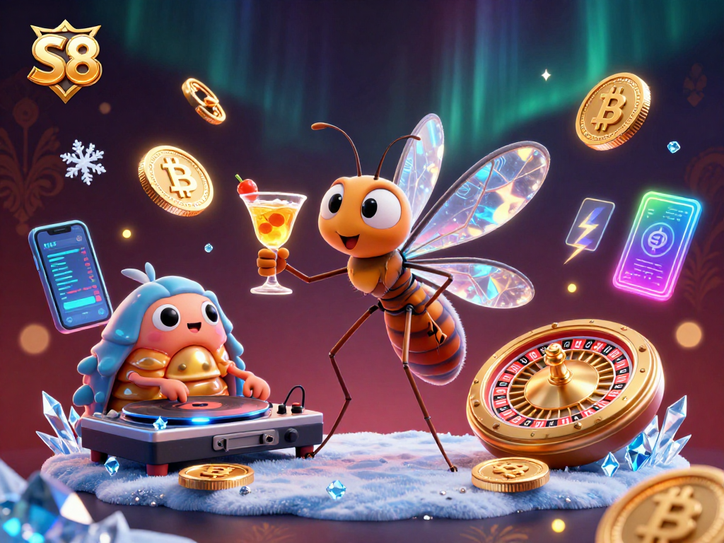 Experience exhilarating gameplay at S8 with dynamic characters and vibrant casino elements.