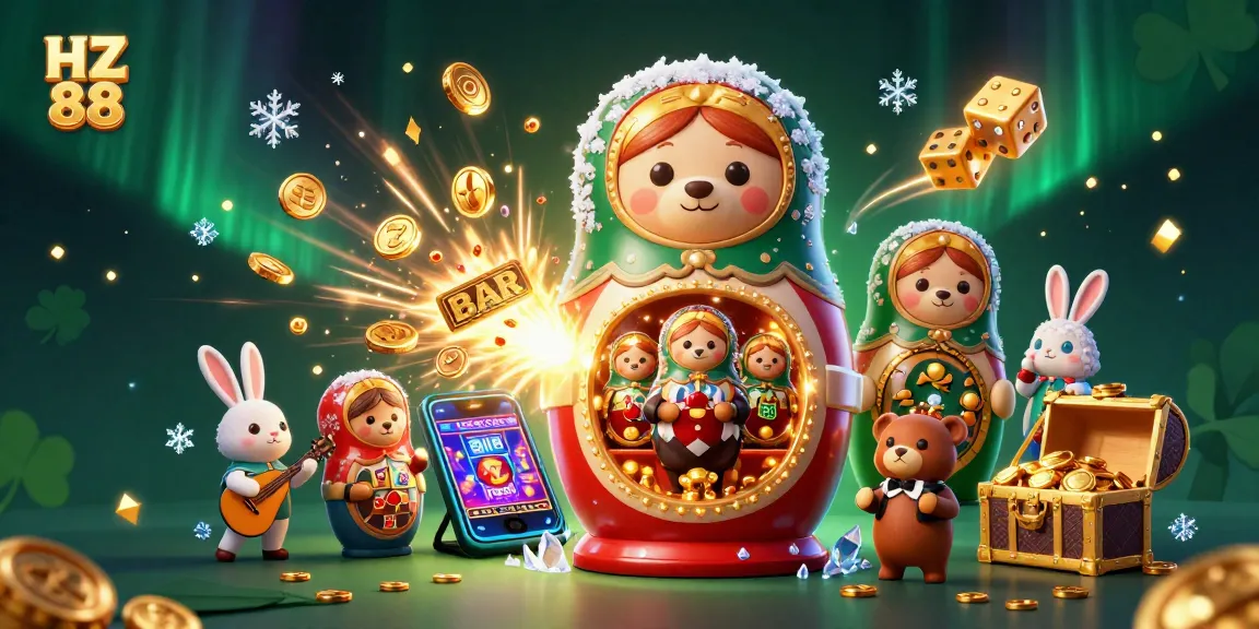 Experience HZ 88 with vibrant 3D casino characters amidst a jackpot explosion of fun!