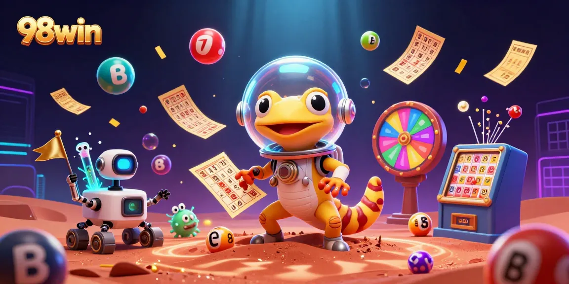 98win immerses players in a vibrant Martian casino adventure with exciting lottery elements.