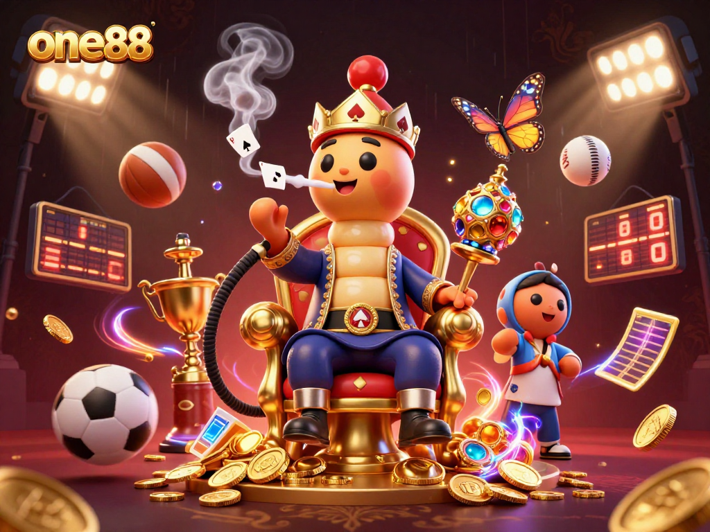 Experience one88's vibrant casino atmosphere with dynamic sports games and golden treasures.