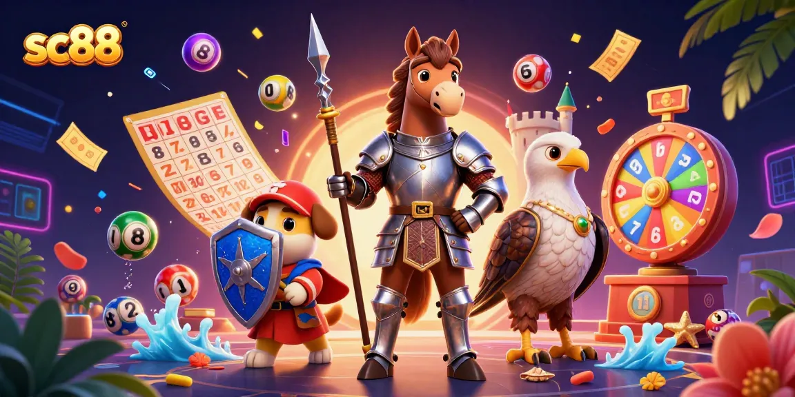 Engage with thrilling games at sc88, featuring vibrant lottery elements and dynamic characters.