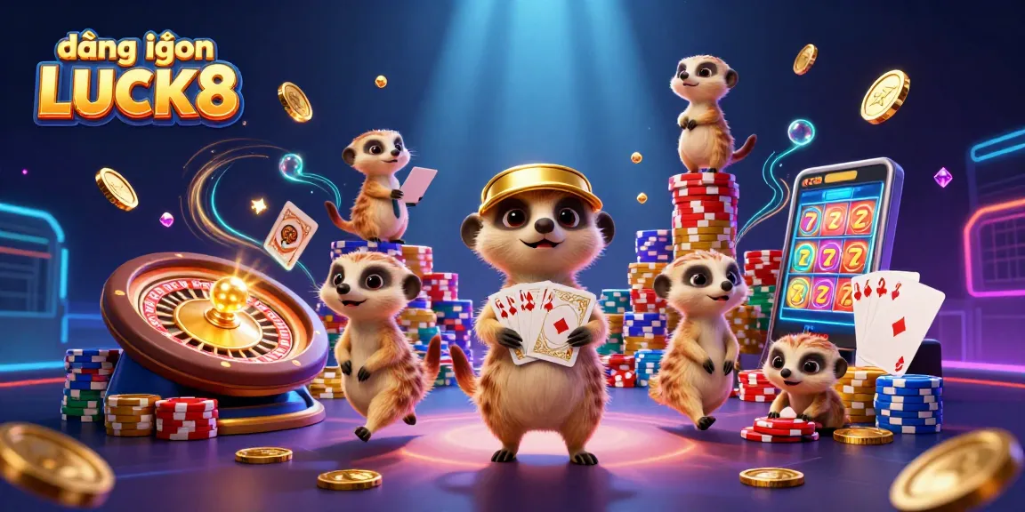 Engage with the exciting world of đăng nhập LUCK8 as meerkats lead a vibrant casino experience.