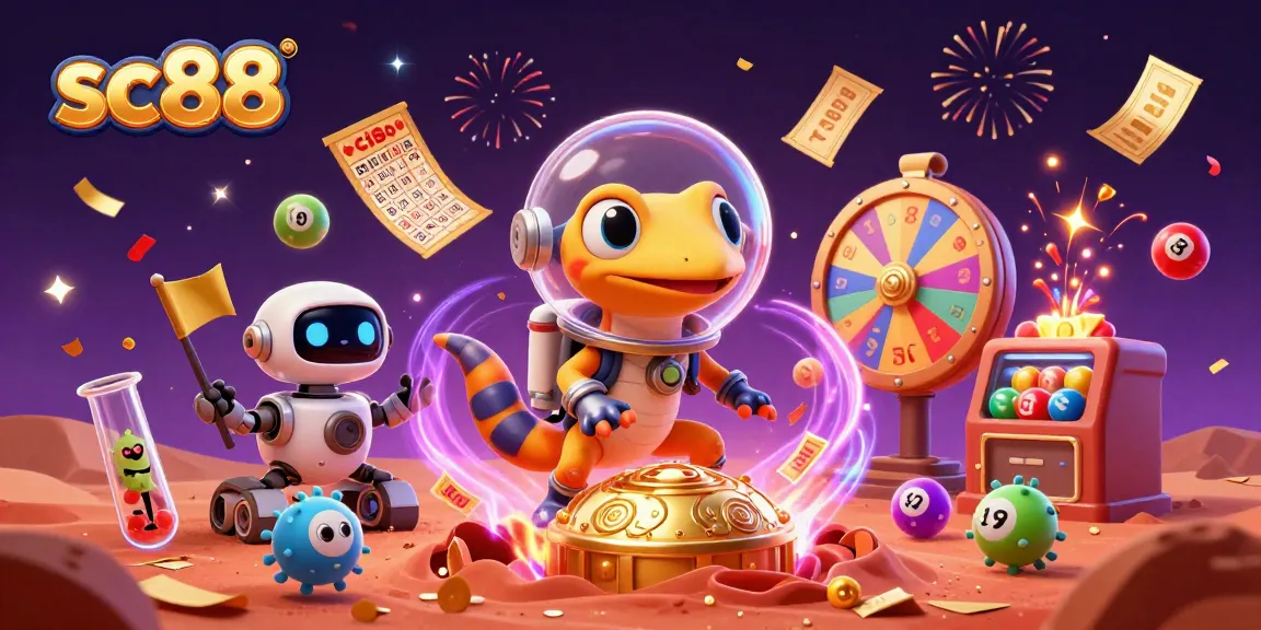 Experience thrilling gameplay with sc88 at a vibrant golden casino scene on Mars