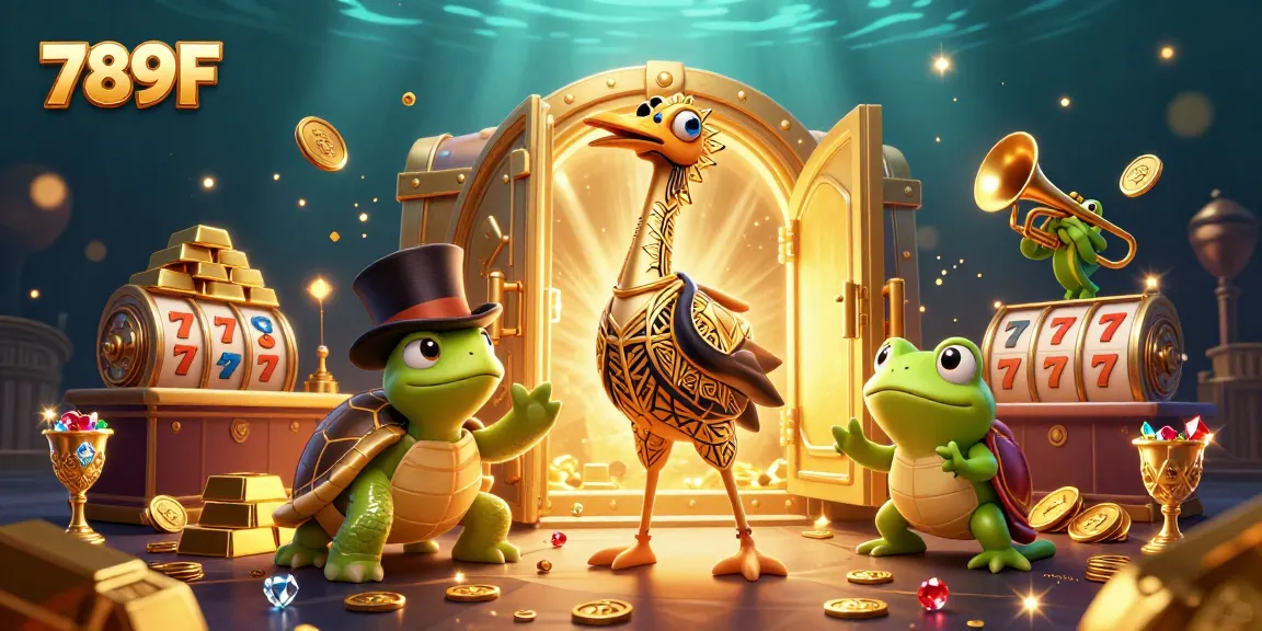 Experience thrilling gaming with 789F; vibrant casino scene showcasing fortune and excitement.